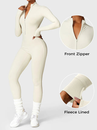 Roxanne Eternal Goddess Seamless Long-Sleeve Yoga Jumpsuit