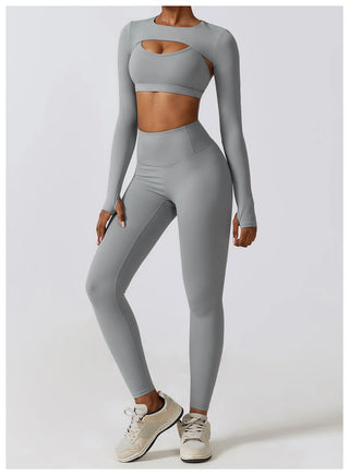 3 Variants Yoga Set Workout Outfits