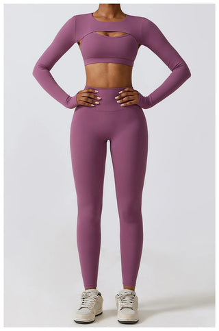 3 Variants Yoga Set Workout Outfits