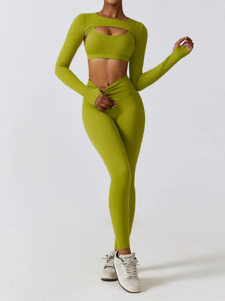 3 Variants Yoga Set Workout Outfits