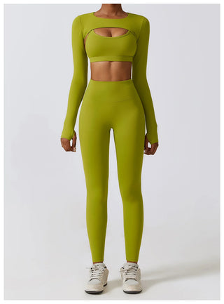 3 Variants Yoga Set Workout Outfits